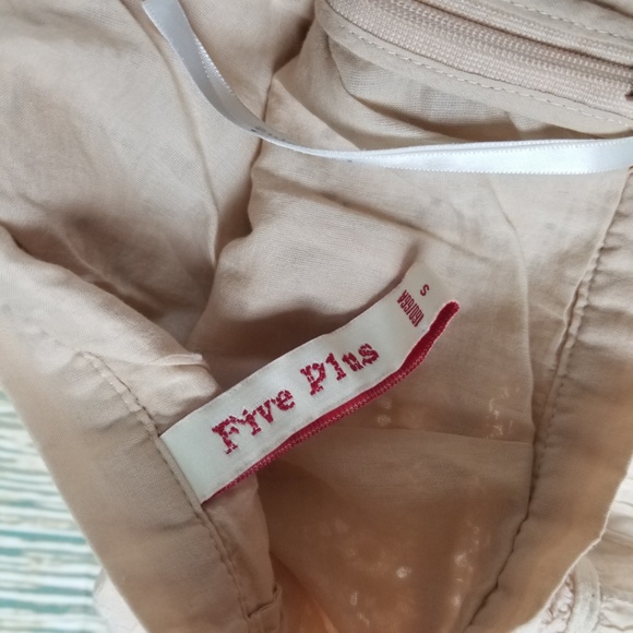 FIVE PLUS apricot cotton mini flare lined skirt - Picture 6 of 8